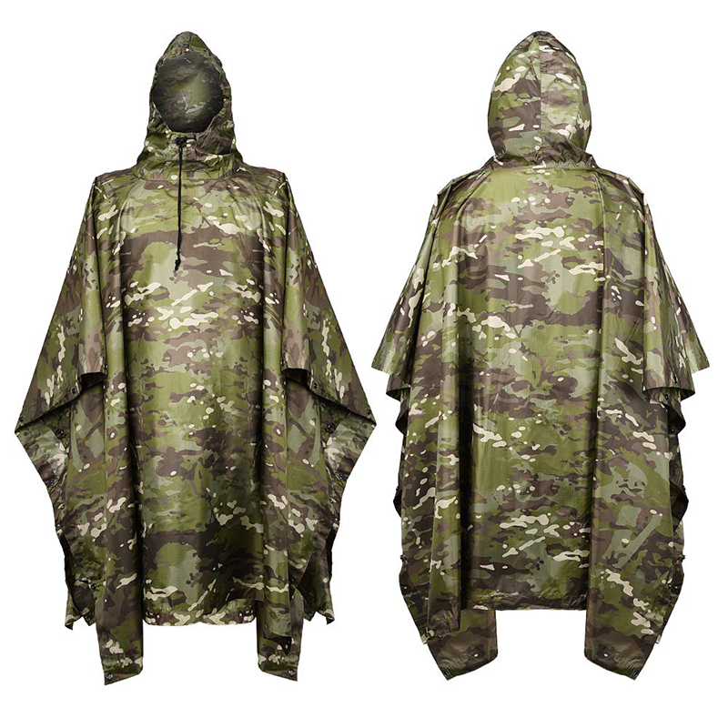 Fishing Rain Suit - Capa de Chuva Camuflada Tática Poncho