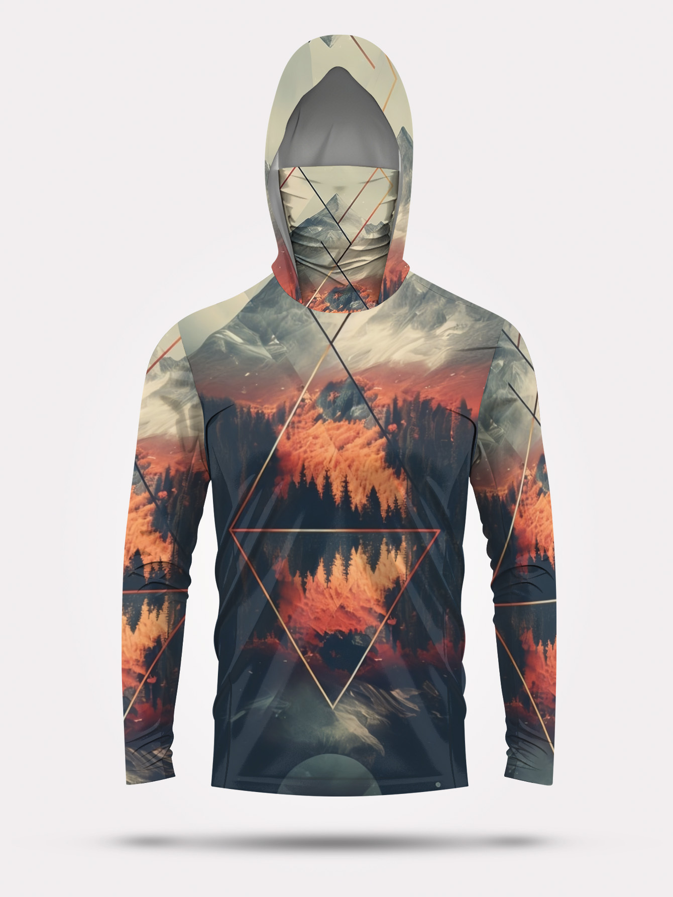 Camiseta de Pesca Masculina pa - Fishing Mask Sun Protection avaliação e preço