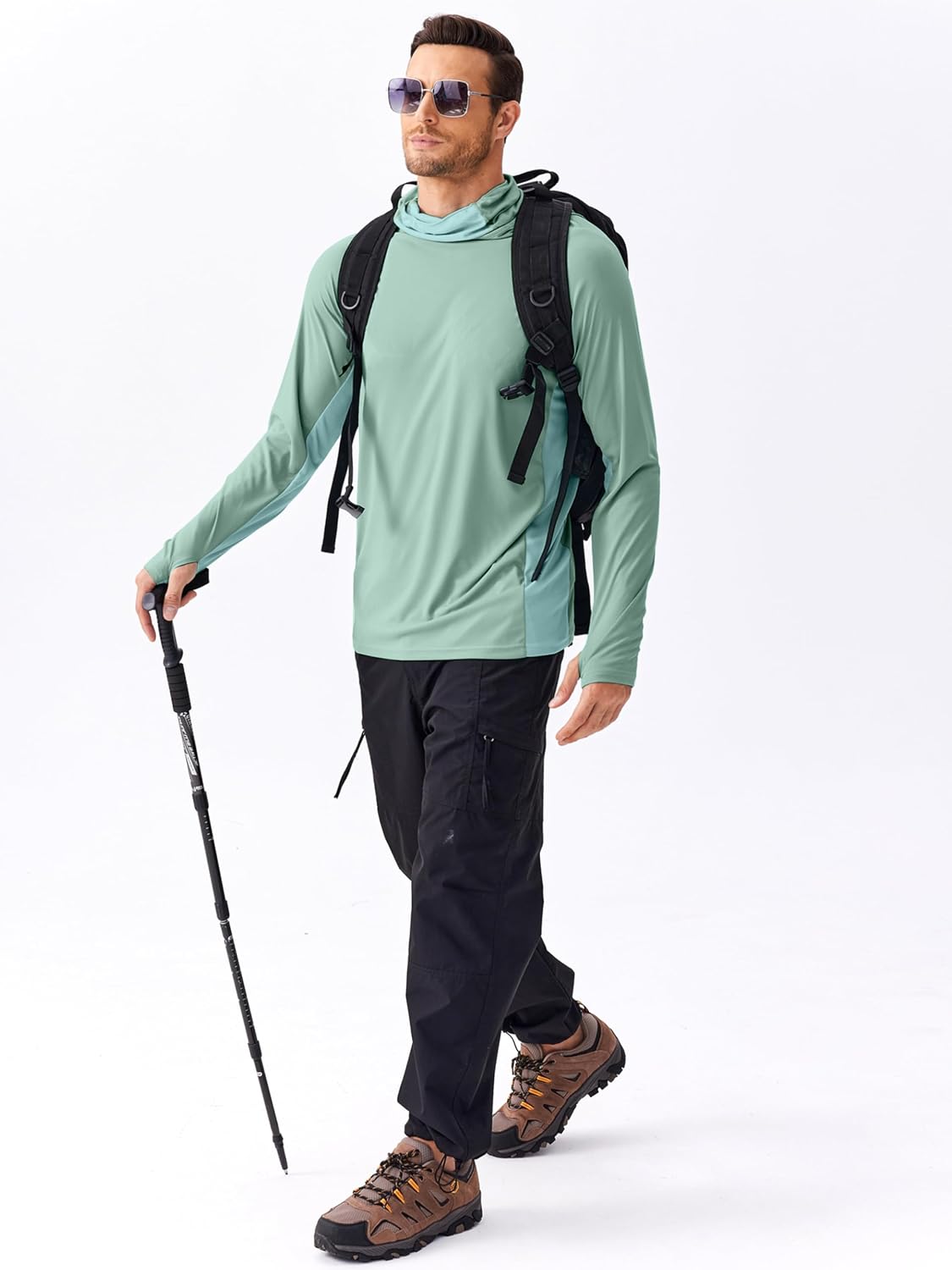Camiseta Masculina com Proteçã - Fishing Mask Sun Protection avaliação e preço