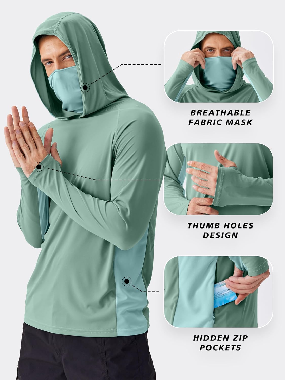 Camiseta Masculina com Proteçã - Fishing Mask Sun Protection avaliação e preço